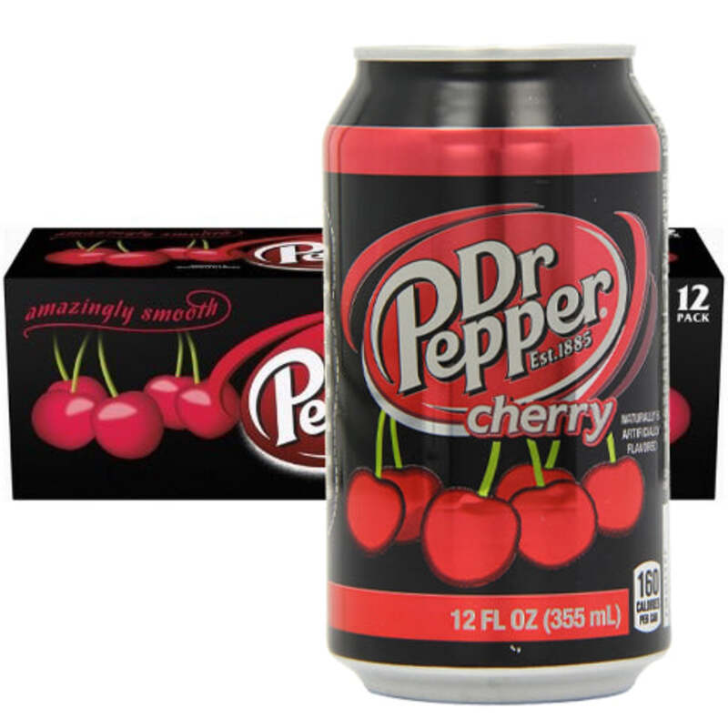 Dr. Pepper Cherry 12 FL OZ (355 ML) -USA 12 PC Pack