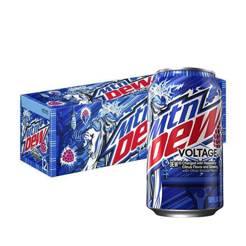 Mountain Dew Voltage 12 FL OZ (355 ML)-USA 12 PC Pack