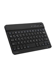 Apple iPad/Samsung Tablet/Windows Portable Mini Slim Bluetooth English Keyboard, Black