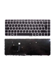 Ajparts UK HP EliteBook Series Replacement Wired English Laptop Keyboard, Silver/Black