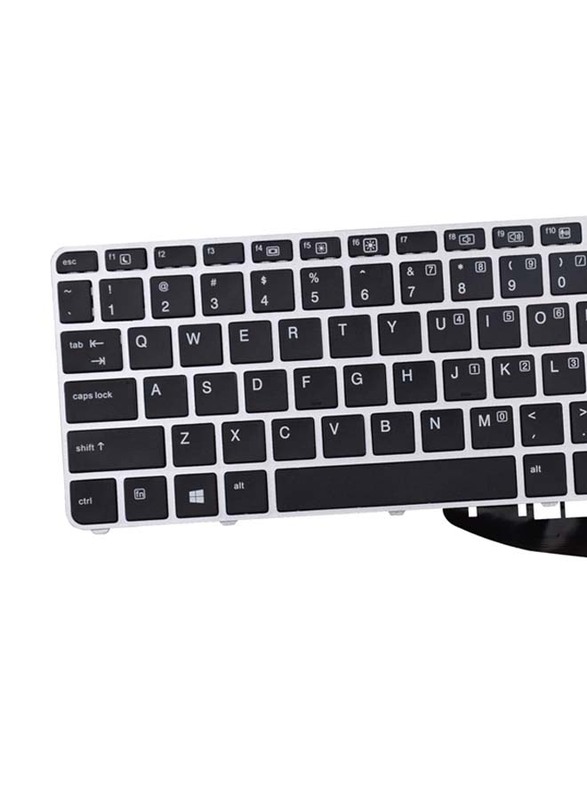 HP EliteBook & Zbook Series Replacement Wired English Laptop Keyboard, Black/Silver