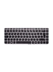 Ajparts UK HP EliteBook Series Replacement Wired English Laptop Keyboard, Silver/Black