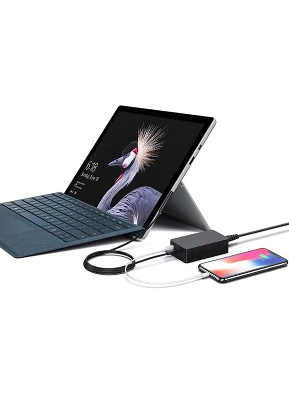 Surface Charging Cable for Microsoft Surface Book/Surface Pro/Surface Go Series Laptop, Black