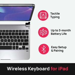 Brydge Apple iPad Pro 11" Aluminium Bluetooth English Keyboard, Silver