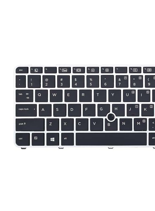 KBR Replacement Backlit Keyboard for HP Elite Book 840 G3/840 G4, Elite Book 848 G3/848 G4, Elite Book 745 G3/745 G4, Series Laptop with Silver Frame, Black