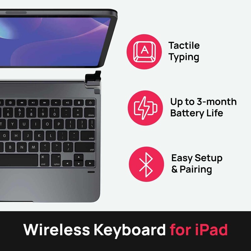 Brydge Apple iPad Pro 11" Wireless English Keyboard, Space Grey
