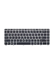 KBR Replacement Backlit Keyboard for HP Elite Book 840 G3/840 G4, Elite Book 848 G3/848 G4, Elite Book 745 G3/745 G4, Series Laptop with Silver Frame, Black
