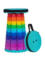 Portable Adjustable Telescopic Camping Stool, Multicolour