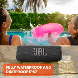 JBL Flip 6 IP67 Waterproof Portable Speaker, Black