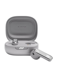 JBL Live Flex True Wireless In-Ear Noise Cancelling Earbuds, Silver