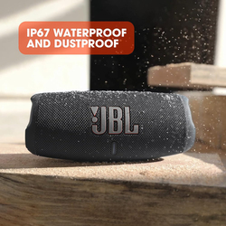 JBL Charge 5 IP67 Waterproof Portable Speaker with Powerbank, Black
