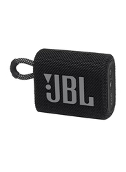 JBL Go 3 IP67 Waterproof Portable Wireless Speaker, Black