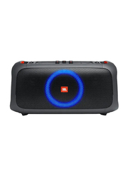 JBL PartyBox On The Go IPX4 Splashproof Wireless Portable Party Speaker with Dual Microphone, Black