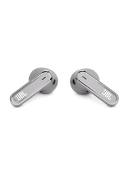 JBL Live Flex True Wireless In-Ear Noise Cancelling Earbuds, Silver