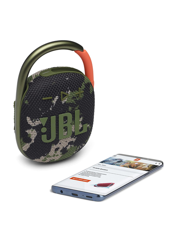 JBL Clip 4 IP67 Waterproof Portable Mini Bluetooth Speaker, Squad