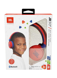 JBL JR310BT Wireless On-Ear Kids Headphones, Red