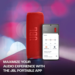 JBL Flip 6 IP67 Waterproof Portable Speaker, Red