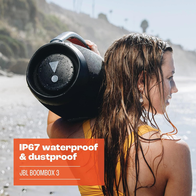 JBL Boombox 3 IP67 Waterproof Portable Bluetooth Speaker, Squad