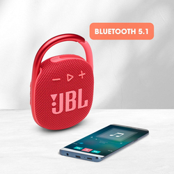 JBL Clip 4 IP67 Waterproof Portable Mini Bluetooth Speaker, Red