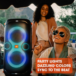 JBL PartyBox 110 IPX4 Splashproof Portable Bluetooth Speaker, Black