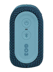 JBL Go 3 IP67 Waterproof Portable Wireless Speaker, Blue