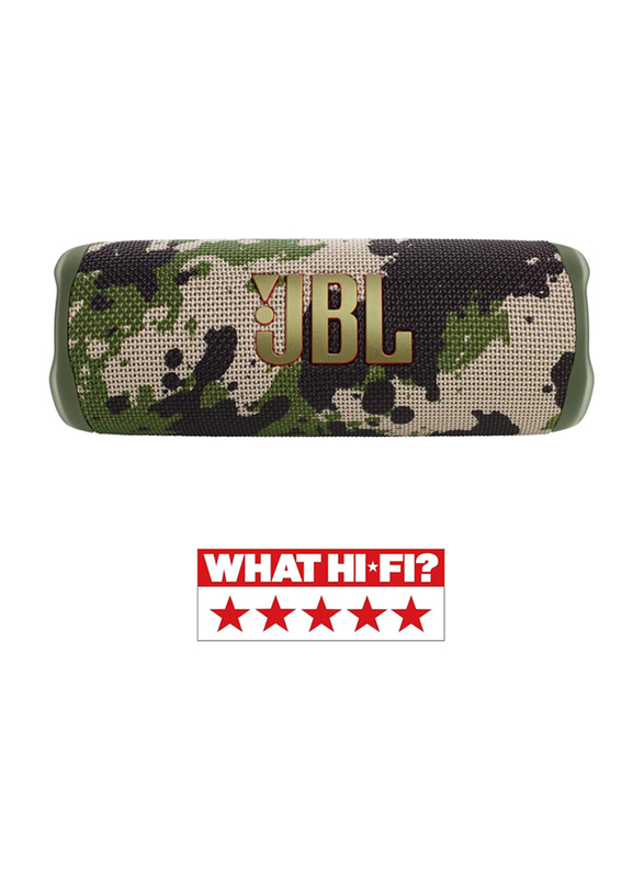 JBL Flip 6 IP67 Waterproof Portable Speaker, Squad
