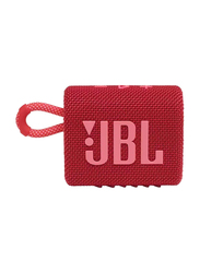 JBL Go 3 IP67 Waterproof Portable Wireless Speaker, Red