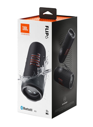 JBL Flip 6 IP67 Waterproof Portable Speaker, Black