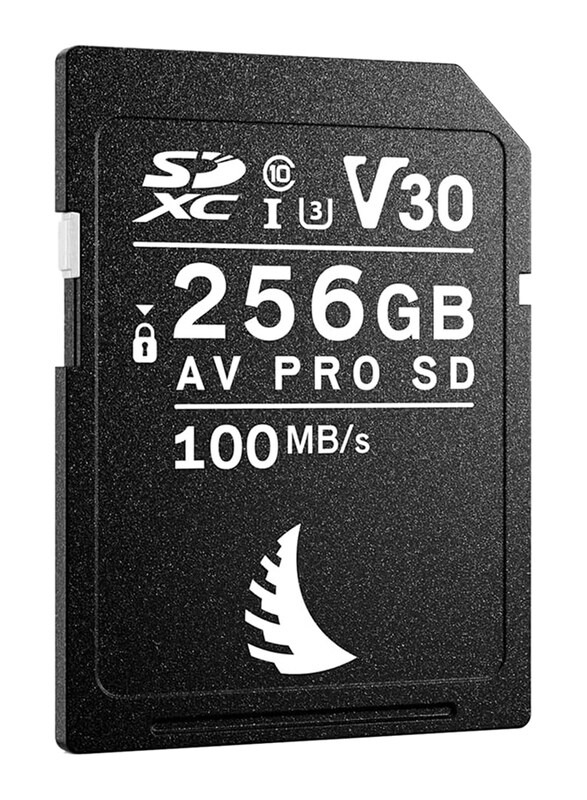 Angelbird 256GB AV Pro SDXC V30 Memory Card, Black, AVP256SDV30