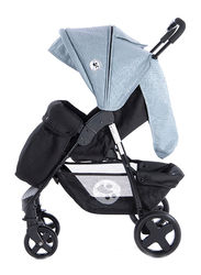 Lorelli Classic Daisy Basic Baby Stroller Set, Black/Silver Blue