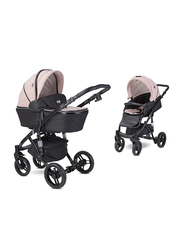 Lorelli Premium Rimini Baby Stroller, Cameo Rose Stars Pink