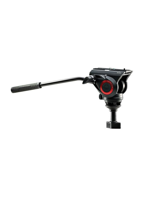 Manfrotto Tripod with Fluid Video Head Lightweight with Side Lock, MVK500AM, Black