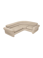 Intex Inflatable Corner Sofa with Arm Rest, Beige