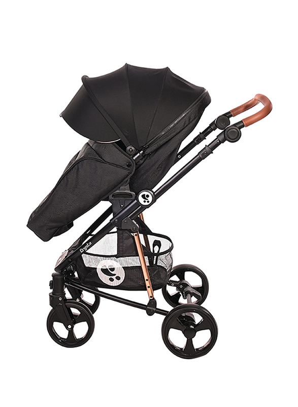 Lorelli Premium 3 in 1 Crysta Baby Stroller, Black Diamond