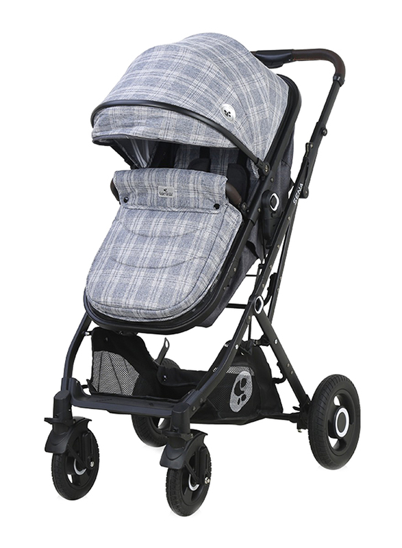 Lorelli Classic Sena Baby Stroller Set, Grey Squared