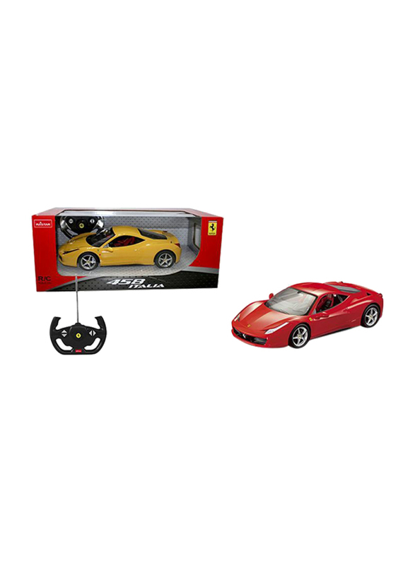 Rastar Ferrari 458 Italia Remote Control Car, 1:14 Scale, Red, Ages 6+