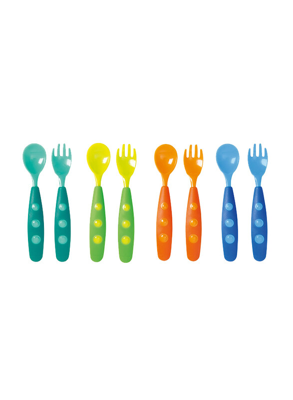 

Tigex 8-Piece Fork and Spoon Set, Assorted Colours