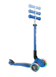 Globber Primo Foldable Fantasy Lights Scooter, Navy Blue