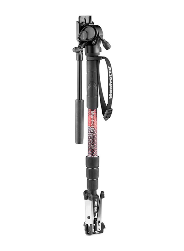 Manfrotto Element MII Video Monopod with Live Fluid Head, MVMELMIIA4LIVE, Black