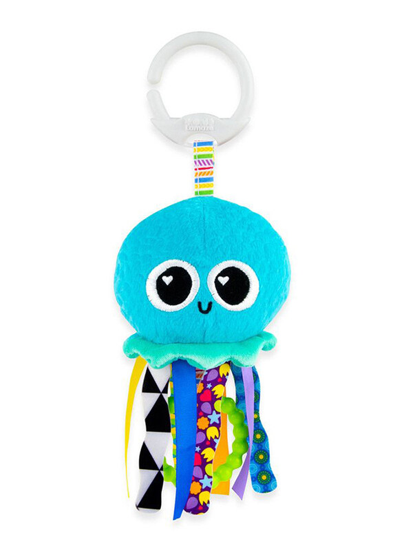 

Tomy Lamaze Lamaze Mini Clip & Go Sprinkles the Jellyfish, Blue