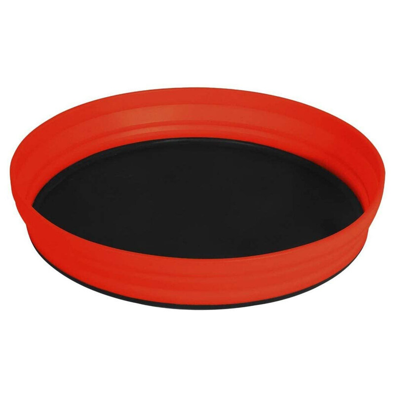 

Sea to Summit 39oz Silicone Side Nylon Base Round Serving Plate, Red