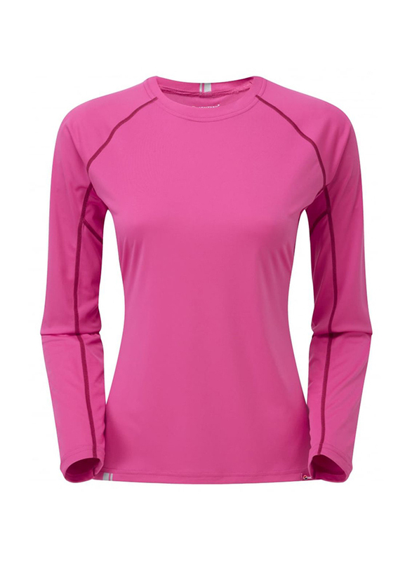 Montane FEM Sonic Long Sleeve T-Shirt, Dolomite Pink, Large