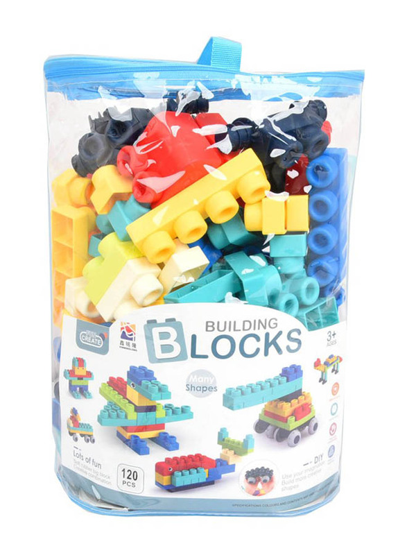 Stem Soft Buildiong Blocks, 120 Pieces, Ages 3+, Multicolour