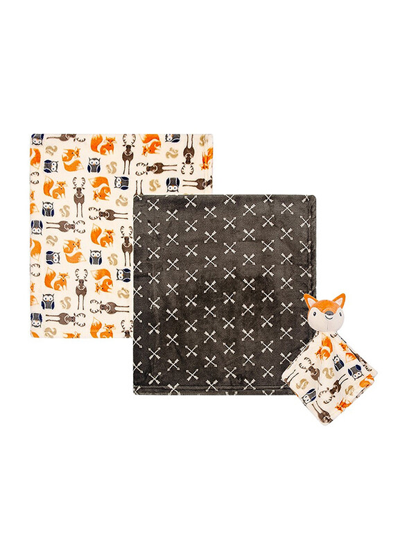 

Hudson Baby 2-Pieces Fox Design Blanket & Security Blanket