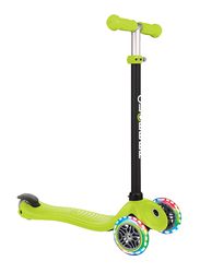 Globber Go-Up Sporty Lights Lime Green Scooter, Lime Green