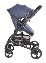 Lorelli Classic Alba Classic Baby Stroller Set, Jeans Blue