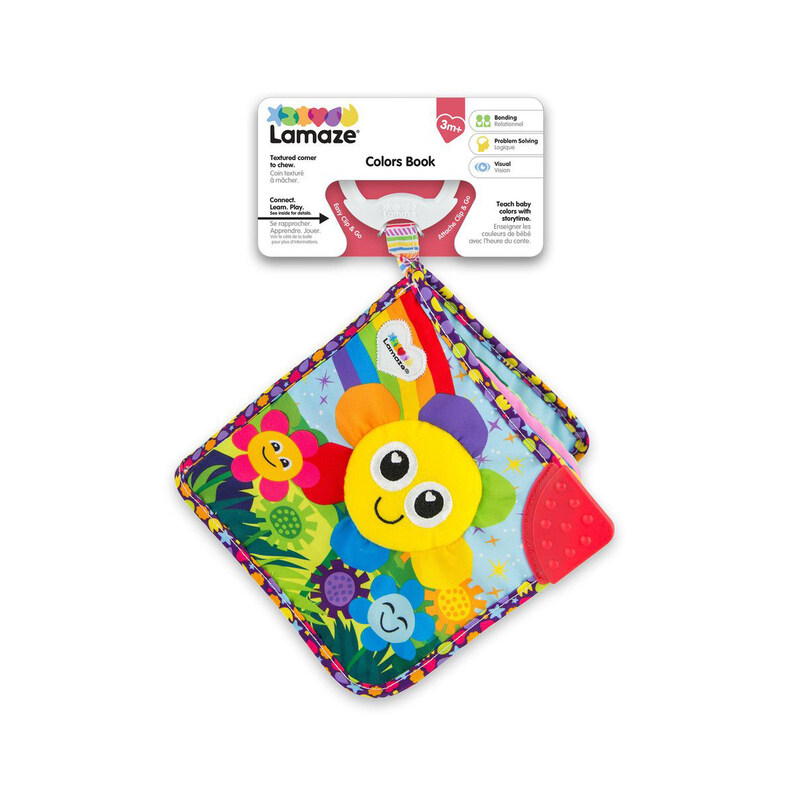 

Tomy Lamaze Fun with Colors Soft Baby Book Rattle, Multicolour