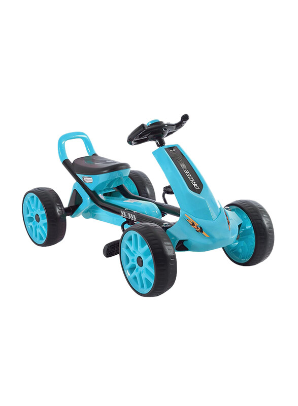 

Moon Brizee Go Kart Adjustable & Comfortable Seat Sturdy Wheels, Ages 3+ Years, Blue