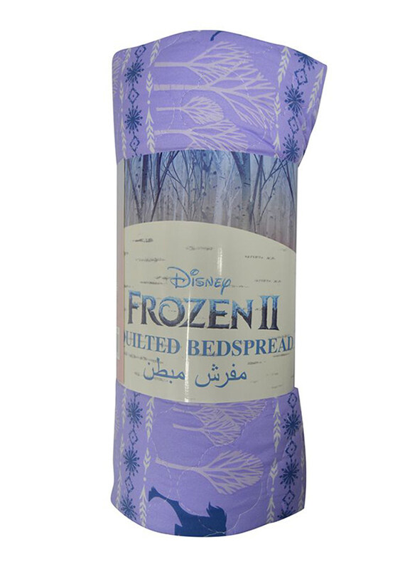 

Disney Frozen 2 Movie Quilted Bedspreadm 160 x 220cm, Purple