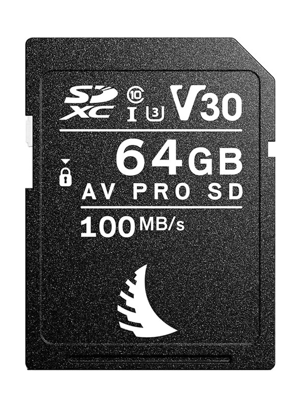 Angelbird 64GB AV Pro SDXC V30 Memory Card, Black